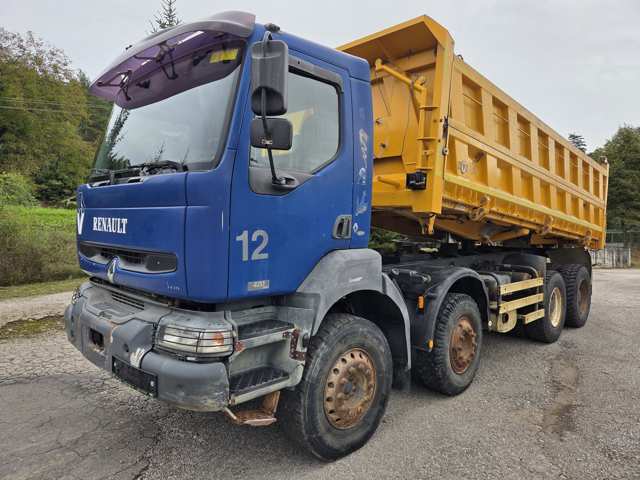 RENAULT KERAX 420.40 PR 8X4 3way tipper Bordamtik - Camion basculantă: Foto 1 RENAULT KERAX 420.40 PR 8X4 3way tipper Bordamtik - Camion basculantă: Foto 1