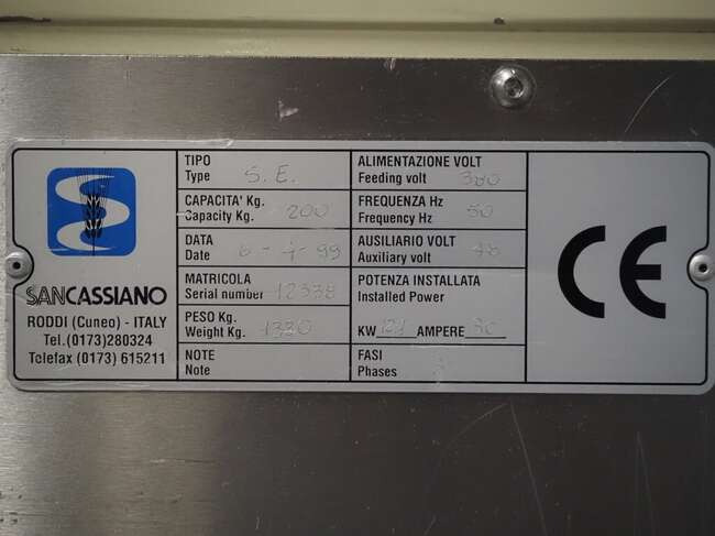 Utilaj pentru industria alimentara San Cassiano spiral kneader SE 200: Foto 12