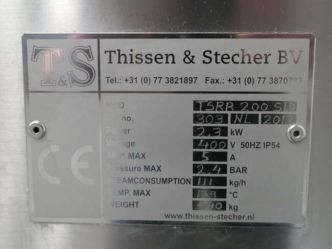 Utilaj pentru industria alimentara Thissen & Stecher mixing cooking kettle TSRR-200SLD: Foto 11