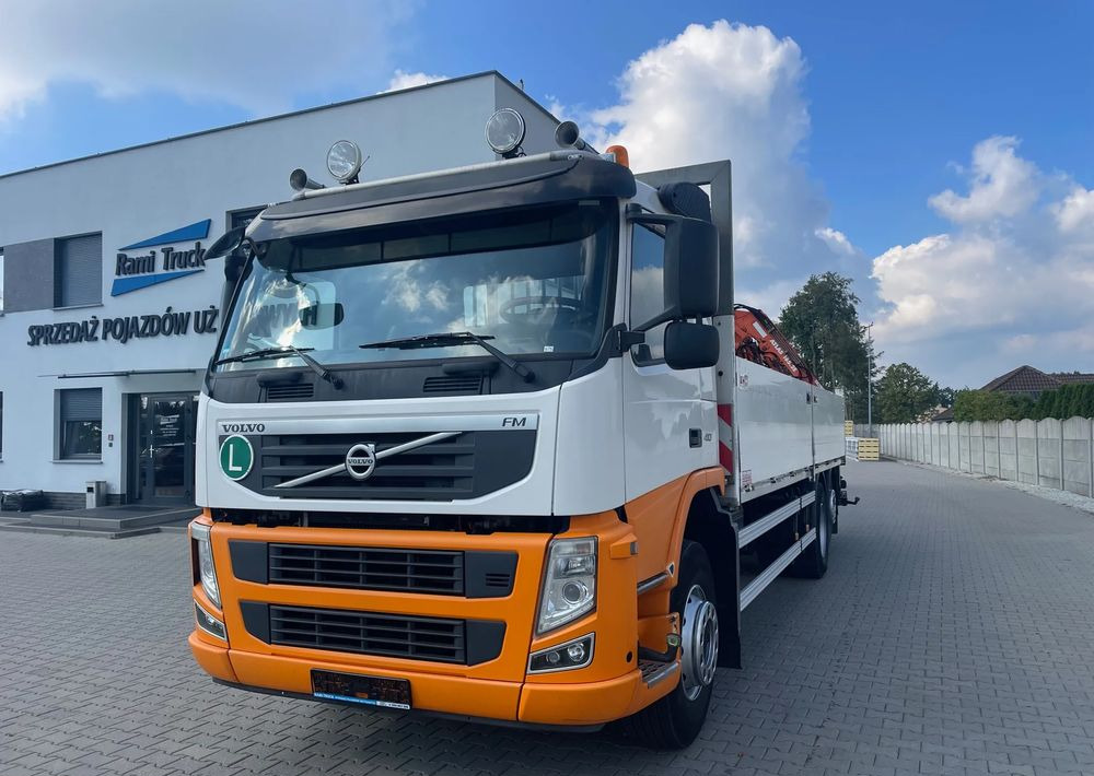 Volvo FM410 EURO 5, HDS ATLAS 165.2E-A2 RADIO STEROWANY, ZABUDOWA 7,1 m! - Camion platformă, Camion cu macara: Foto 1 Volvo FM410 EURO 5, HDS ATLAS 165.2E-A2 RADIO STEROWANY, ZABUDOWA 7,1 m! - Camion platformă, Camion cu macara: Foto 1