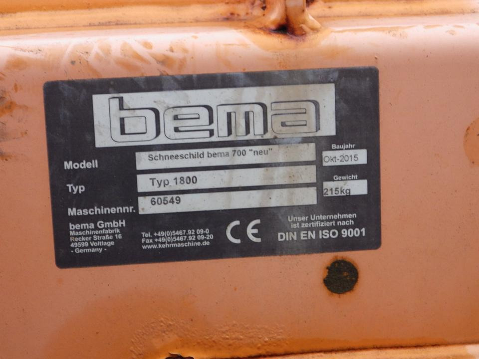 Schneeschild + Kehrmaschine für KRAMER 350 180 112 - Plug zapada: Foto 2 Schneeschild + Kehrmaschine für KRAMER 350 180 112 - Plug zapada: Foto 2