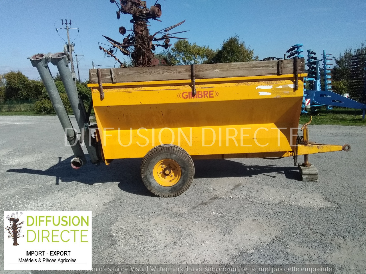 GIMBRE TOMBEREAU 4000 - Remorcă basculantă: Foto 1 GIMBRE TOMBEREAU 4000 - Remorcă basculantă: Foto 1