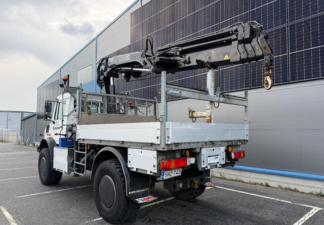 Mercedes-BenzUnimog U5000 + Hiab 099 E-4 - Camion platformă, Camion cu macara: Foto 3 Mercedes-BenzUnimog U5000 + Hiab 099 E-4 - Camion platformă, Camion cu macara: Foto 3
