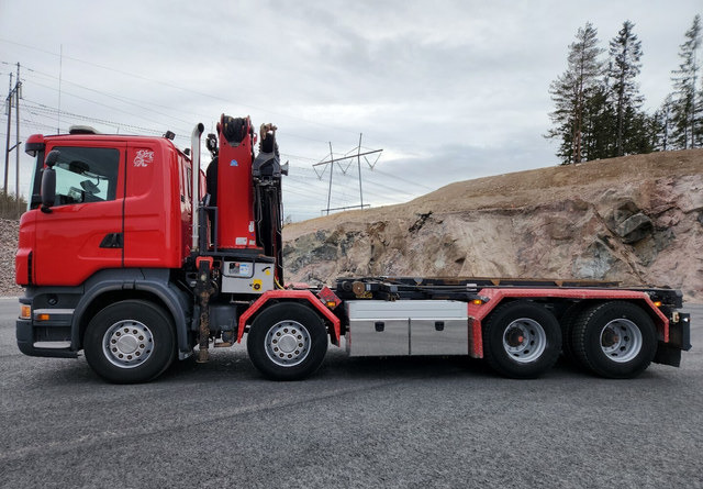 Scania R500 V8 8x4 - Camion cu sistem de cablu, Camion cu macara: Foto 2 Scania R500 V8 8x4 - Camion cu sistem de cablu, Camion cu macara: Foto 2