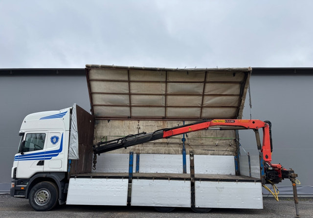 ScaniaScania 144G 6x2 - Camion furgon, Camion cu macara: Foto 1 ScaniaScania 144G 6x2 - Camion furgon, Camion cu macara: Foto 1