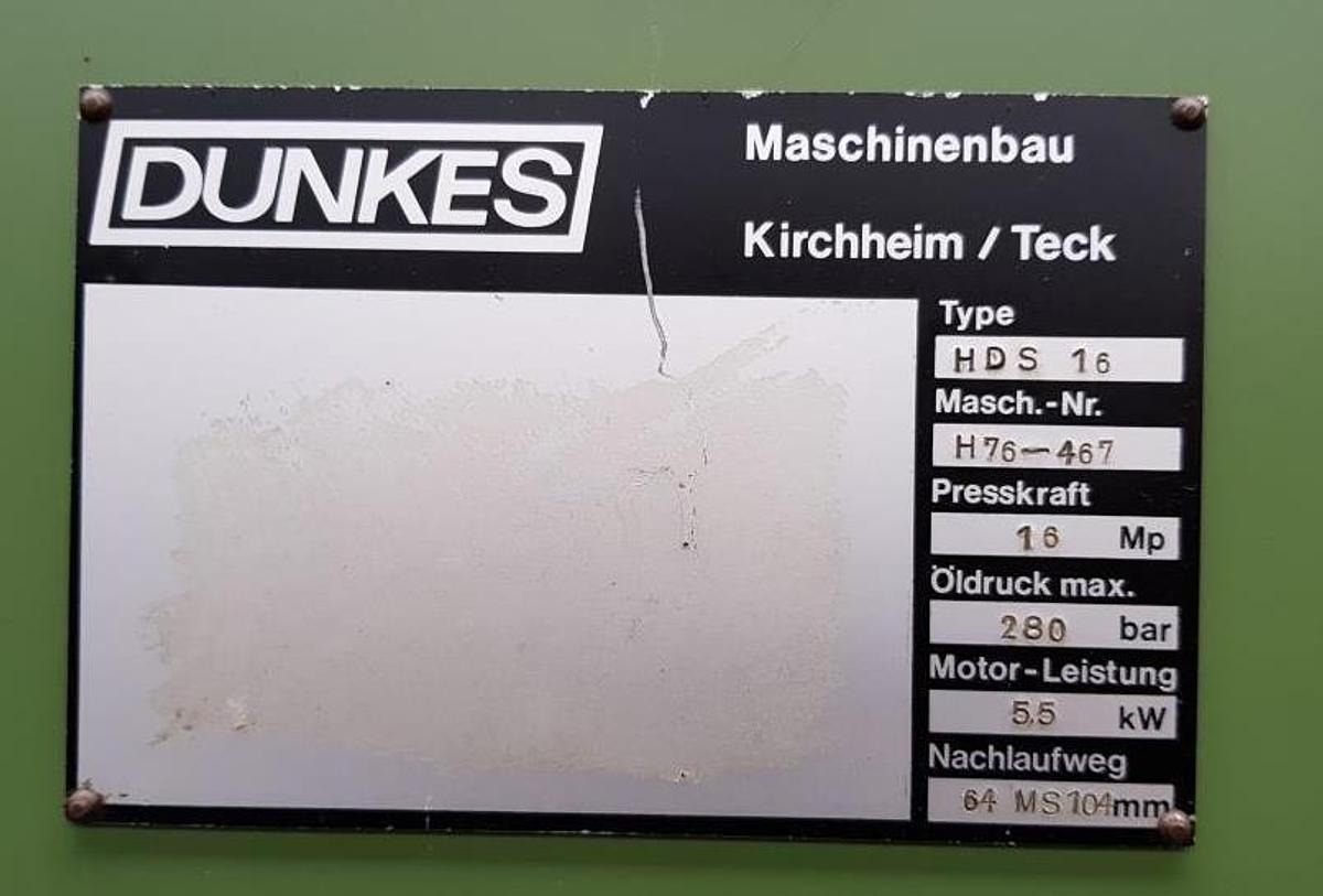 Hydr. Schnelläuferpresse DUNKES - Utilaj prelucrare metal: Foto 5 Hydr. Schnelläuferpresse DUNKES - Utilaj prelucrare metal: Foto 5