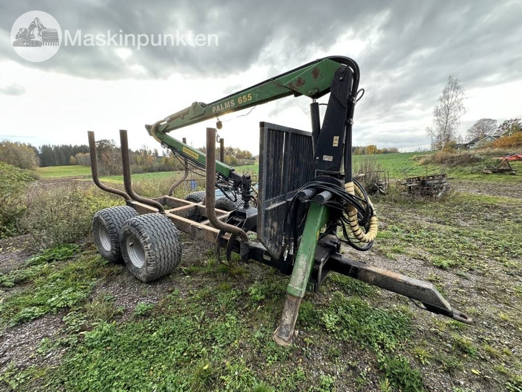 Palmse Trailer Timmervagn med kran och ramstyrning - Remorcă agricolă: Foto 3 Palmse Trailer Timmervagn med kran och ramstyrning - Remorcă agricolă: Foto 3