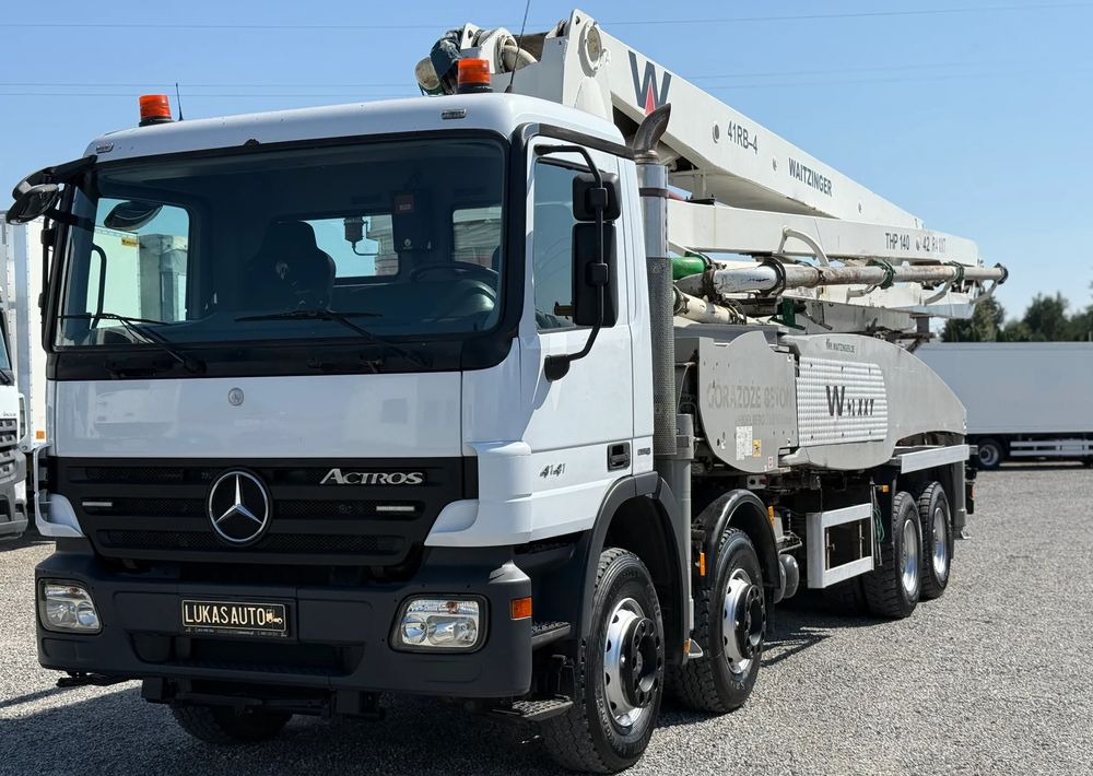 Mercedes-Benz ACTROS 4141 8X4 42 M GOTOWA DO PRACY - Autopompă de beton: Foto 1 Mercedes-Benz ACTROS 4141 8X4 42 M GOTOWA DO PRACY - Autopompă de beton: Foto 1