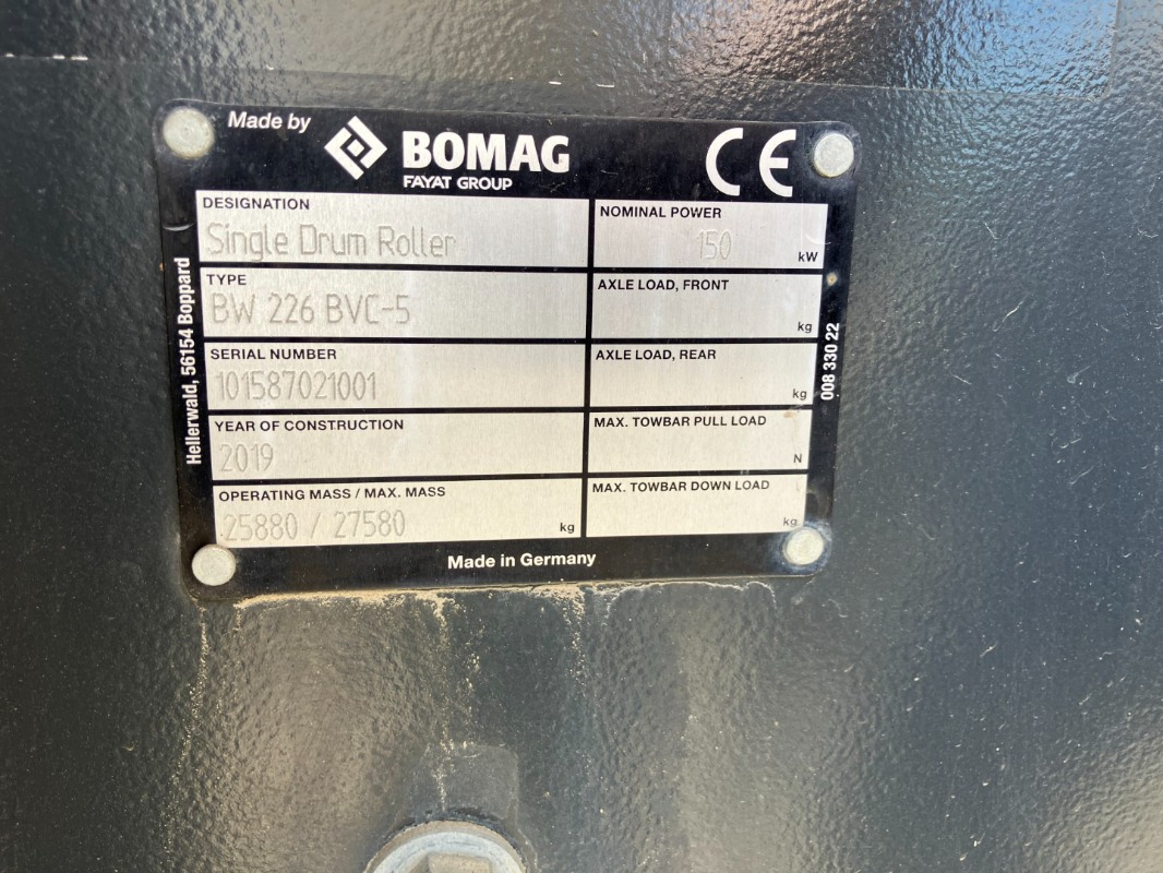 BOMAG DE BW 226 BVC-5 Stage V/Tier 4f - Cilindru compactor: Foto 5 BOMAG DE BW 226 BVC-5 Stage V/Tier 4f - Cilindru compactor: Foto 5