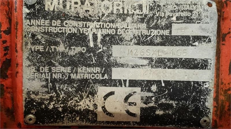 Muratori MZ6SXL 105 - Freză de pământ: Foto 5 Muratori MZ6SXL 105 - Freză de pământ: Foto 5