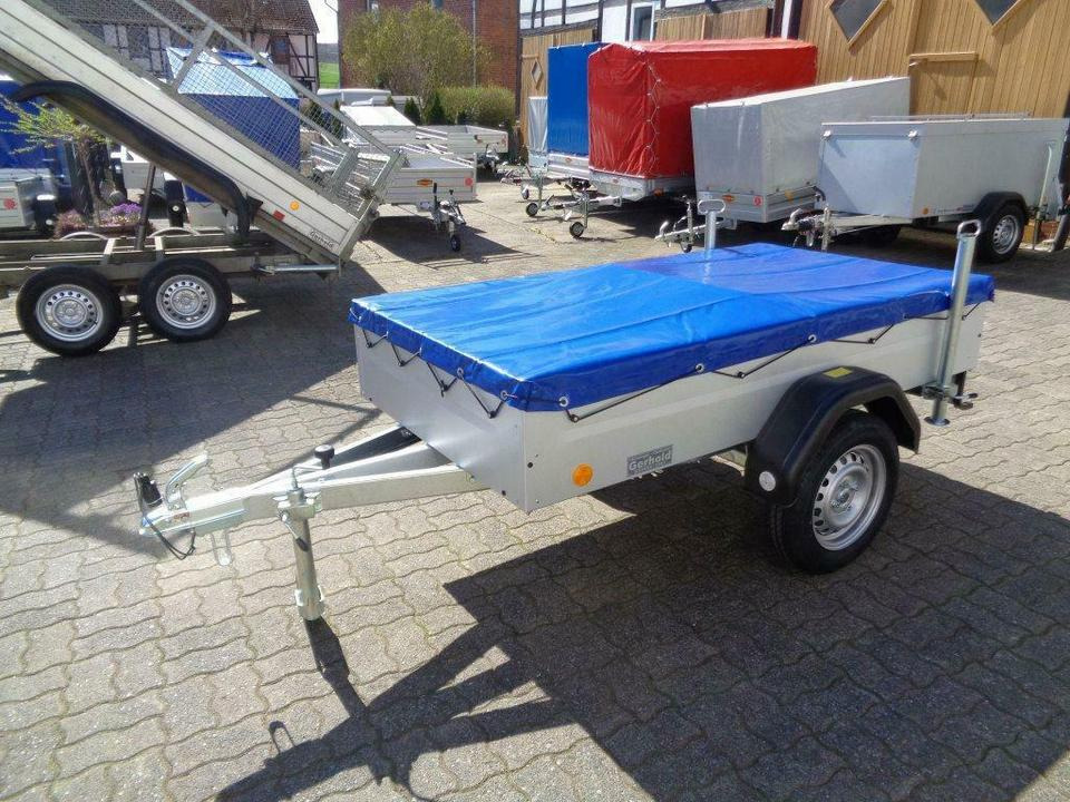 TPV PKW-Anhänger 750 kg Flachplane Stützen - Remorca auto: Foto 1 TPV PKW-Anhänger 750 kg Flachplane Stützen - Remorca auto: Foto 1