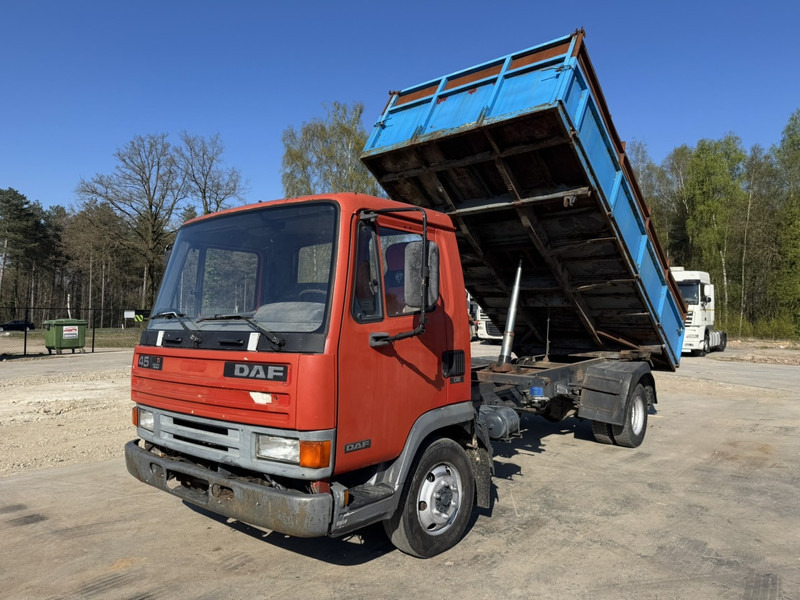 DAF 45 ATI 160 (FULL STEEL SUSPENSION / MANUAL PUMP / EURO 2) - Camion basculantă: Foto 1 DAF 45 ATI 160 (FULL STEEL SUSPENSION / MANUAL PUMP / EURO 2) - Camion basculantă: Foto 1