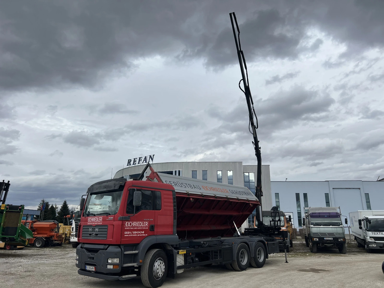 Man Tga 6х4, Самосвал с Кран - Camion basculantă, Camion cu macara: Foto 5 Man Tga 6х4, Самосвал с Кран - Camion basculantă, Camion cu macara: Foto 5