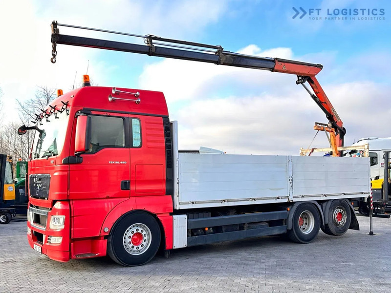 MAN TGX 26.480 Ciężarówka burtowa MAN TGX 26.480 6X2 / PALFINGER PK9002-EH B Crane / 80% Michelin Tire Dodać do ulubionych - Camion cu macara: Foto 1 MAN TGX 26.480 Ciężarówka burtowa MAN TGX 26.480 6X2 / PALFINGER PK9002-EH B Crane / 80% Michelin Tire Dodać do ulubionych - Camion cu macara: Foto 1