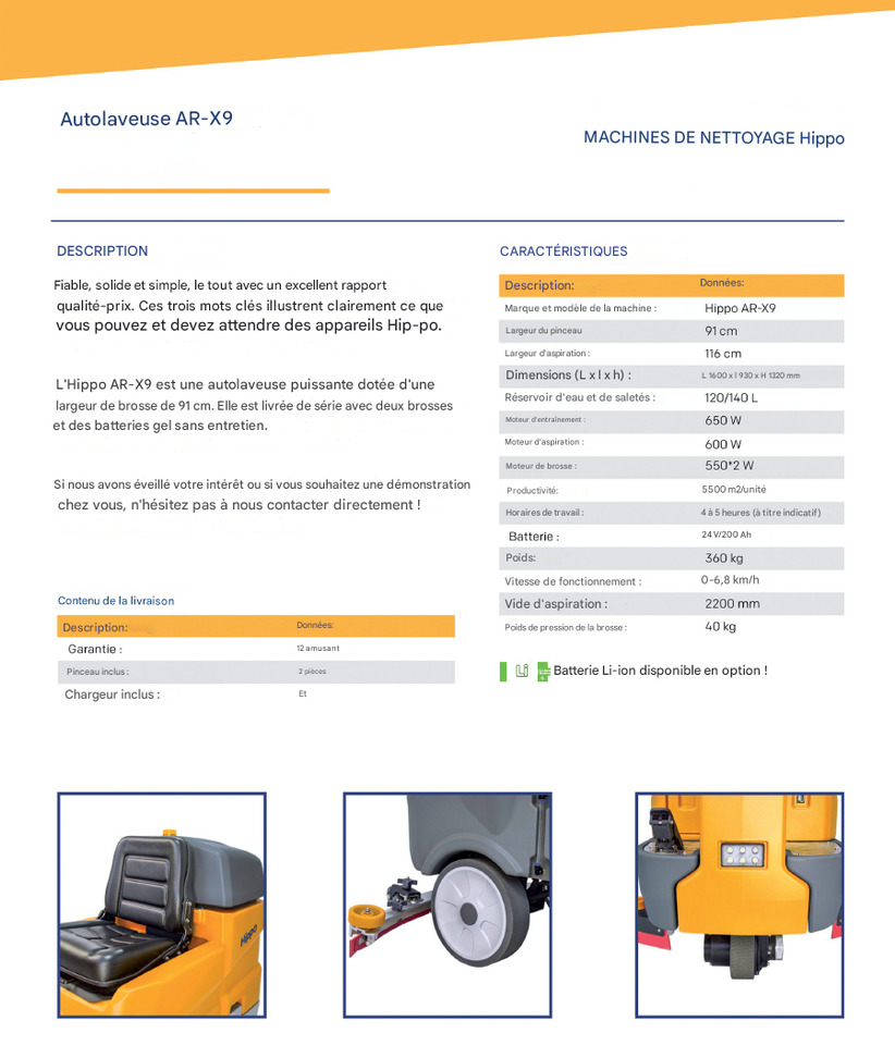 HIPPO AR-X9 - Măturătoare stradală: Foto 2 HIPPO AR-X9 - Măturătoare stradală: Foto 2