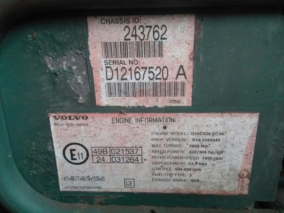 Volvo D12C   Volvo FH 12 - Motor pentru Camion: Foto 4 Volvo D12C   Volvo FH 12 - Motor pentru Camion: Foto 4