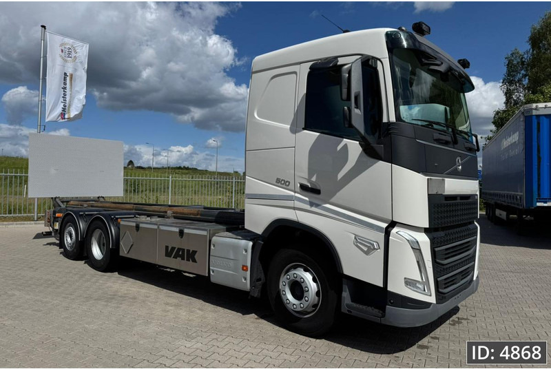 Volvo FH 500 Globetrotter, Euro 6, / 6x2 / Hydraulic body / frame 7.4 m / Tail lift - Camion transport containere/ Swap body: Foto 4 Volvo FH 500 Globetrotter, Euro 6, / 6x2 / Hydraulic body / frame 7.4 m / Tail lift - Camion transport containere/ Swap body: Foto 4