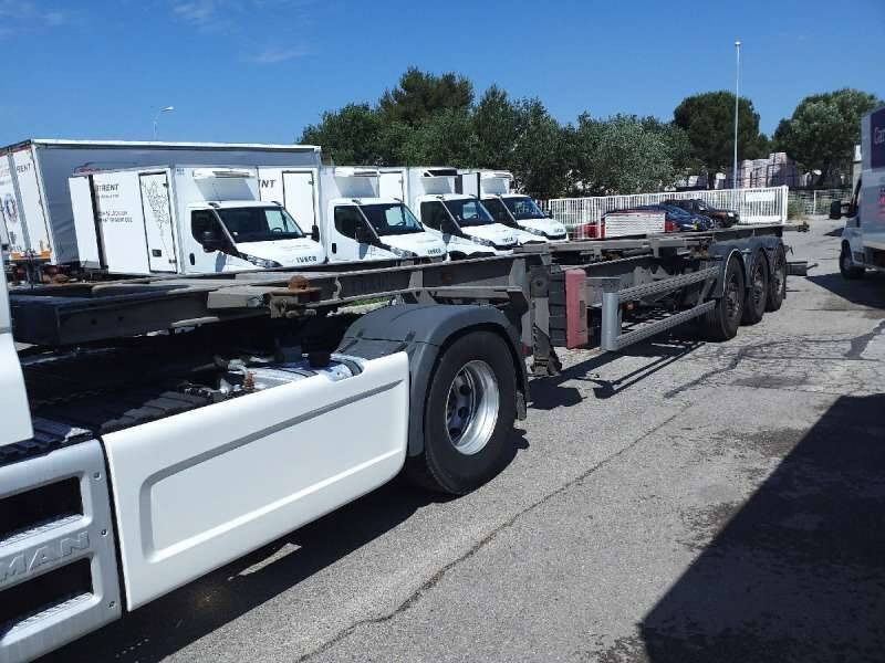 Semi-remorque 3 Essieux 38 TONNES CHARIOT COULISSANT - Semiremorcă transport containere/ Swap body: Foto 4 Semi-remorque 3 Essieux 38 TONNES CHARIOT COULISSANT - Semiremorcă transport containere/ Swap body: Foto 4