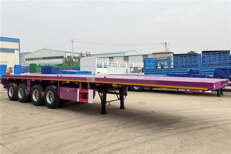 TITAN 4 Axle 40ft Flatbed Semi Trailer for Sale In Guam - Semiremorcă platformă: Foto 5 TITAN 4 Axle 40ft Flatbed Semi Trailer for Sale In Guam - Semiremorcă platformă: Foto 5