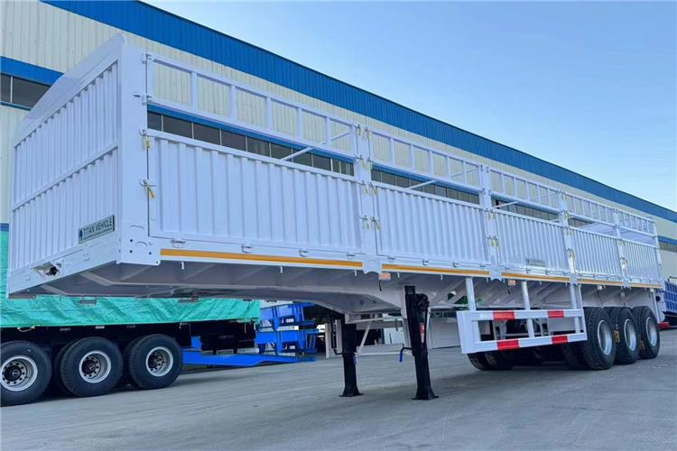 TITAN In Stock 30/40/50 Ton Fence Semi Trailer Transport Cargo Bulk In Senegal - Semiremorcă transport animale: Foto 1 TITAN In Stock 30/40/50 Ton Fence Semi Trailer Transport Cargo Bulk In Senegal - Semiremorcă transport animale: Foto 1