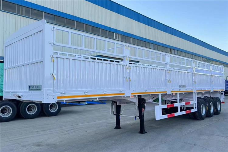 TITAN In Stock 30/40/50 Ton Fence Semi Trailer Transport Cargo Bulk In Senegal - Semiremorcă transport animale: Foto 3 TITAN In Stock 30/40/50 Ton Fence Semi Trailer Transport Cargo Bulk In Senegal - Semiremorcă transport animale: Foto 3