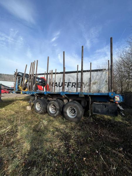 Semiremorcă transport busteni Diebolt grue avec grappin rotatif: Foto 6