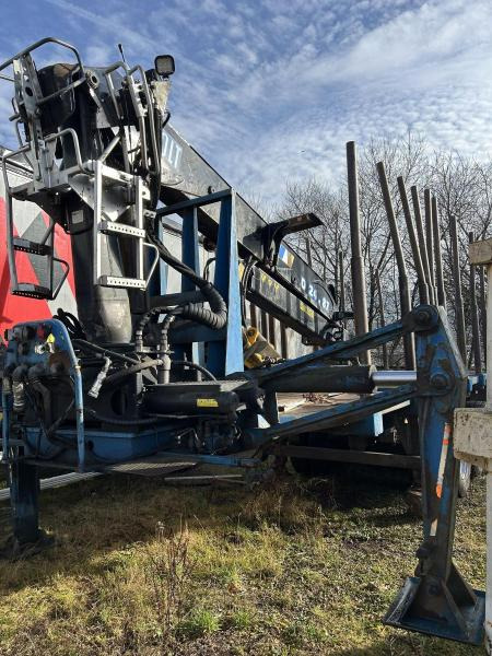 Semiremorcă transport busteni Diebolt grue avec grappin rotatif: Foto 8