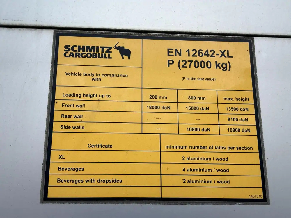Schimtz Cargobull SCB*S3T*Tautliner - Semiremorcă prelată: Foto 5 Schimtz Cargobull SCB*S3T*Tautliner - Semiremorcă prelată: Foto 5