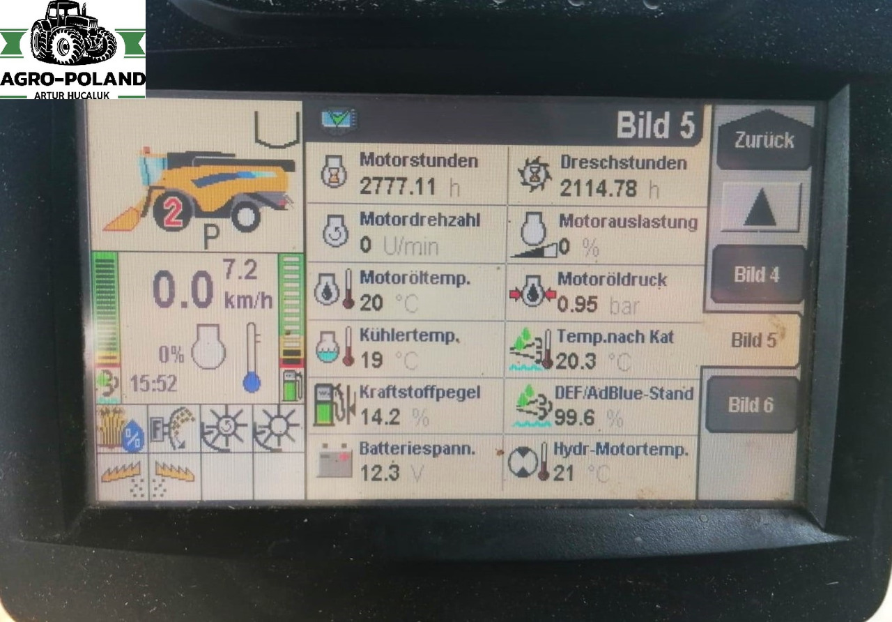 NEW HOLLAND CX 6080 - 2114/2777 h - 2014 ROK + VARIFEED 6,09 M - Combină de recoltat cereale: Foto 5 NEW HOLLAND CX 6080 - 2114/2777 h - 2014 ROK + VARIFEED 6,09 M - Combină de recoltat cereale: Foto 5
