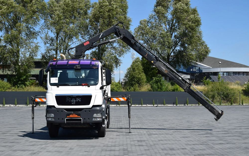 MAN TGS 33.360 / 6x4 / HDS HIAB 122 E-2 HIDUO / STEROWANIE RADIOWE / WYWROTKA / HYDROBURTA / AUTOMAT / KLIMA / TEMPOMAT / KAMERA COFANIA / SPROWADZONY - Camion basculantă, Camion cu macara: Foto 2 MAN TGS 33.360 / 6x4 / HDS HIAB 122 E-2 HIDUO / STEROWANIE RADIOWE / WYWROTKA / HYDROBURTA / AUTOMAT / KLIMA / TEMPOMAT / KAMERA COFANIA / SPROWADZONY - Camion basculantă, Camion cu macara: Foto 2