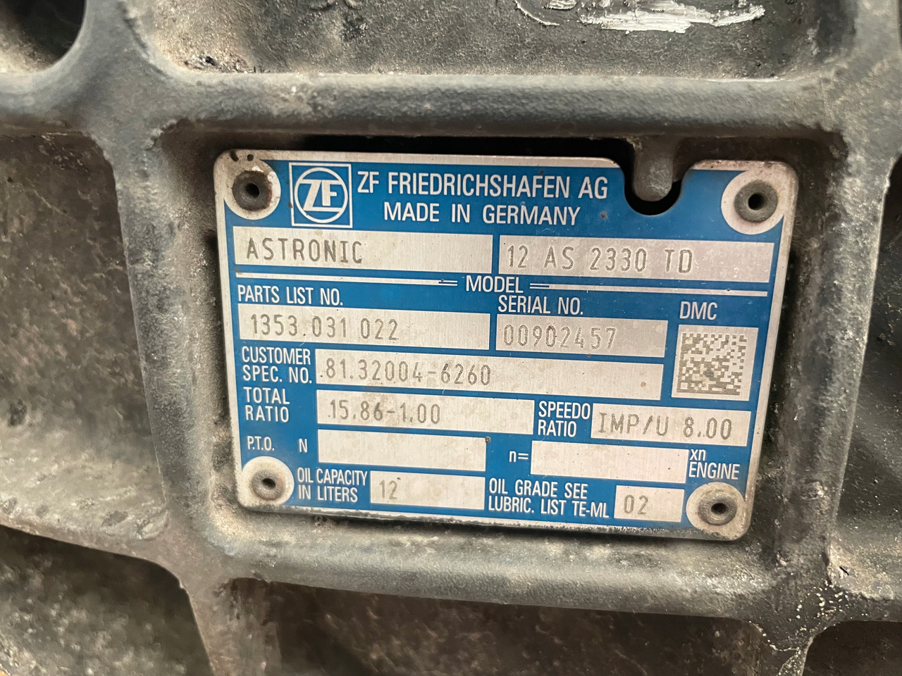 SKRZYNIA BIEGÓW MAN TGS TGX EURO 6 12AS2330TD - Cutie de viteze pentru Camion: Foto 5 SKRZYNIA BIEGÓW MAN TGS TGX EURO 6 12AS2330TD - Cutie de viteze pentru Camion: Foto 5