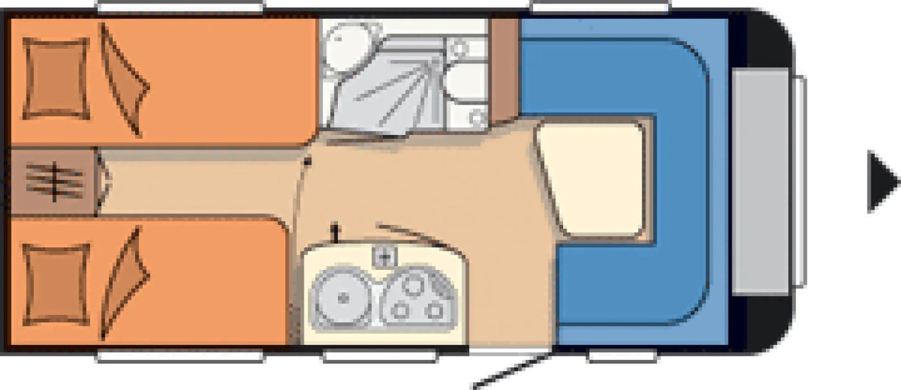 Wohnwagen Hobby De Luxe 460 LU - Rulotă: Foto 2 Wohnwagen Hobby De Luxe 460 LU - Rulotă: Foto 2