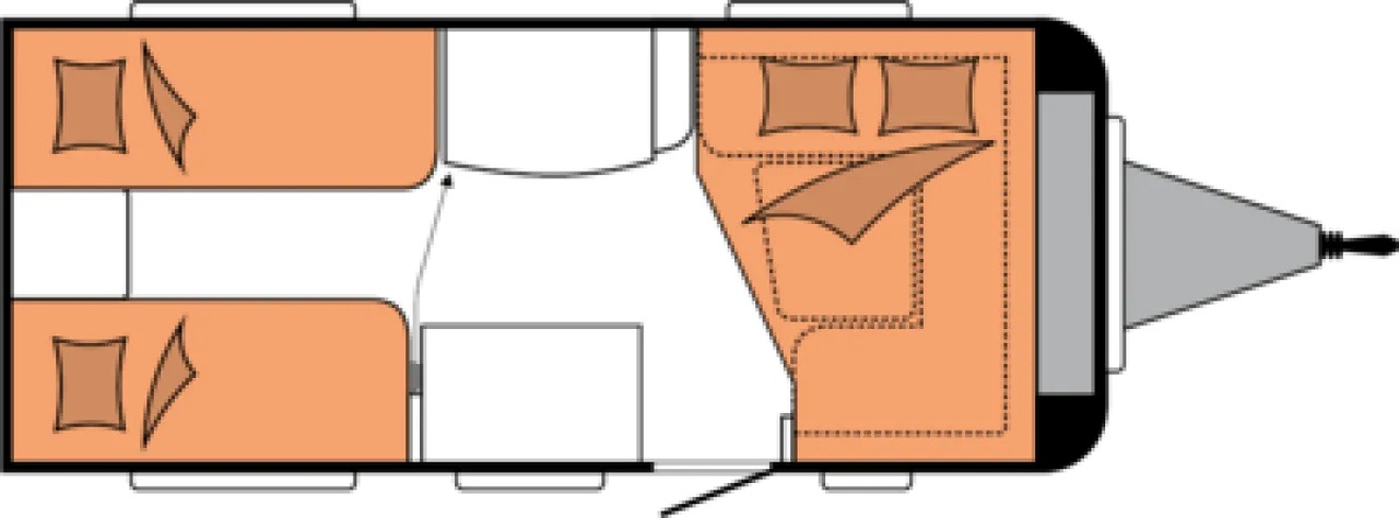 Wohnwagen Hobby De Luxe 460 LU - Rulotă: Foto 3 Wohnwagen Hobby De Luxe 460 LU - Rulotă: Foto 3