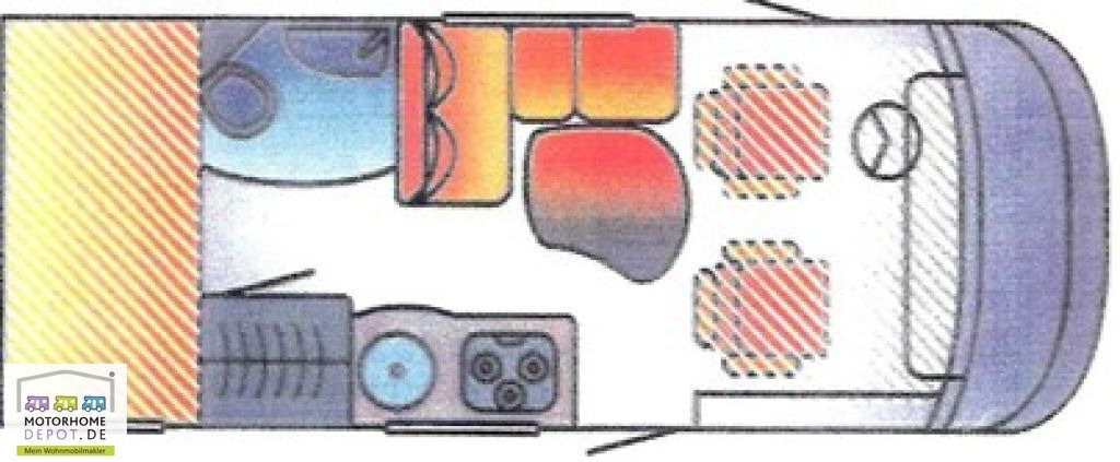 HYMER / ERIBA / HYMERCAR B-Klasse 504 Hubbett Solar Sog Markise - Autorulotă integrată: Foto 2 HYMER / ERIBA / HYMERCAR B-Klasse 504 Hubbett Solar Sog Markise - Autorulotă integrată: Foto 2