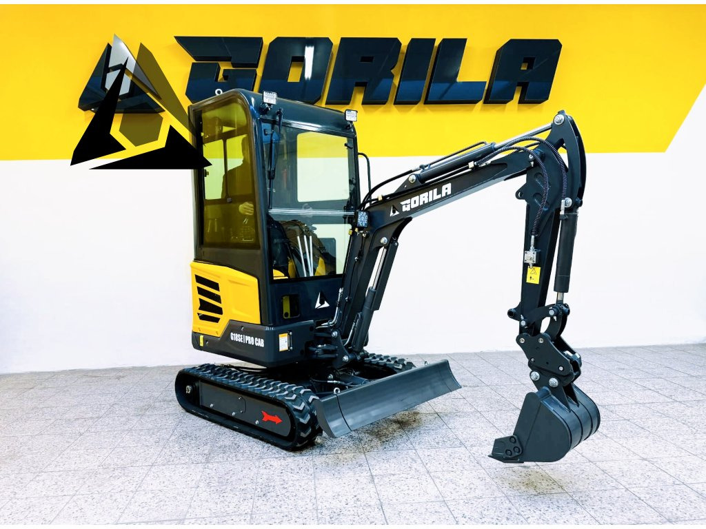 Pásový minibagr GORILA G18SE I PRO CAB - Mini excavator: Foto 1 Pásový minibagr GORILA G18SE I PRO CAB - Mini excavator: Foto 1