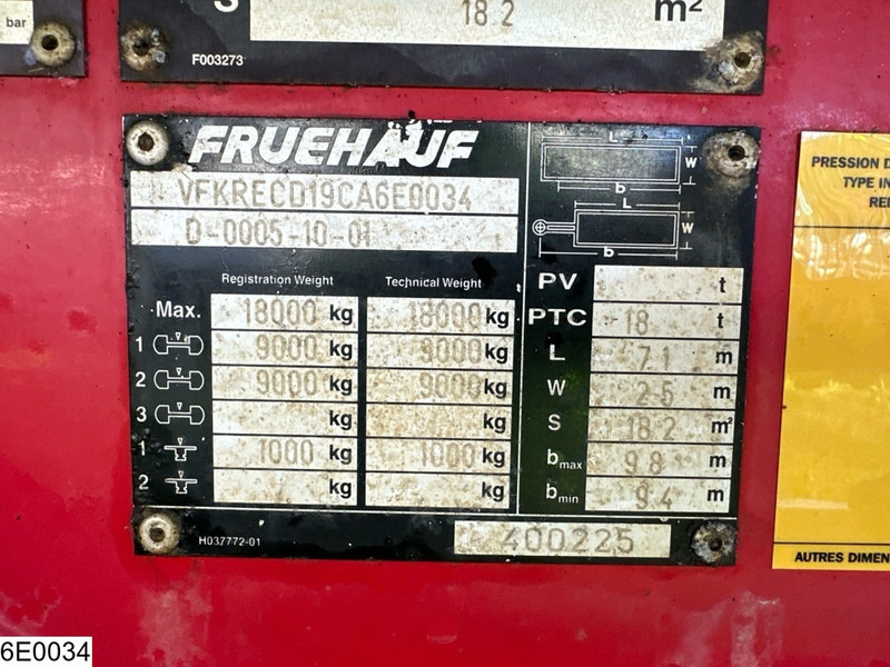 Fruehauf Tautliner - Remorcă cu prelată: Foto 5 Fruehauf Tautliner - Remorcă cu prelată: Foto 5