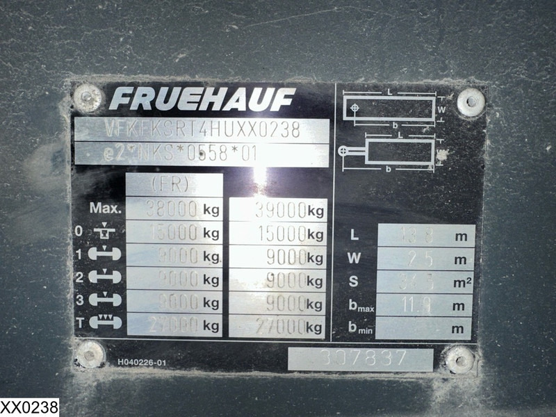 Fruehauf gesloten bak - Semiremorcă furgon: Foto 5 Fruehauf gesloten bak - Semiremorcă furgon: Foto 5