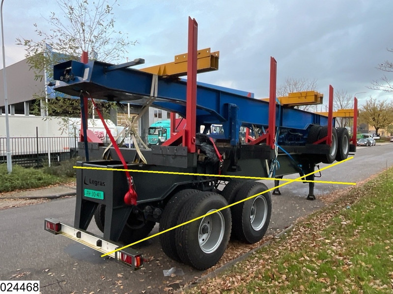 Legras Openlaadbak Wood transport, Steel suspension - Semiremorcă transport busteni: Foto 2 Legras Openlaadbak Wood transport, Steel suspension - Semiremorcă transport busteni: Foto 2
