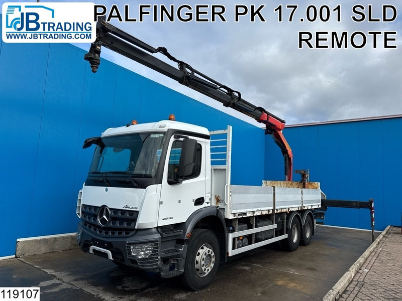 Mercedes-Benz Arocs 2636 6x4, EURO 6, Palfinger, Leaf suspension - Camion platformă, Camion cu macara: Foto 1 Mercedes-Benz Arocs 2636 6x4, EURO 6, Palfinger, Leaf suspension - Camion platformă, Camion cu macara: Foto 1