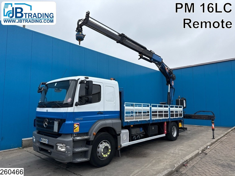 Mercedes-Benz Axor 1829 Manual, PM, Remote control - Camion platformă, Camion cu macara: Foto 1 Mercedes-Benz Axor 1829 Manual, PM, Remote control - Camion platformă, Camion cu macara: Foto 1