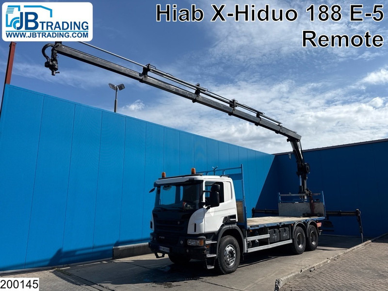 Scania P 410 6x4, EURO 6, Retarder, HIAB, Remote - Camion platformă, Camion cu macara: Foto 1 Scania P 410 6x4, EURO 6, Retarder, HIAB, Remote - Camion platformă, Camion cu macara: Foto 1
