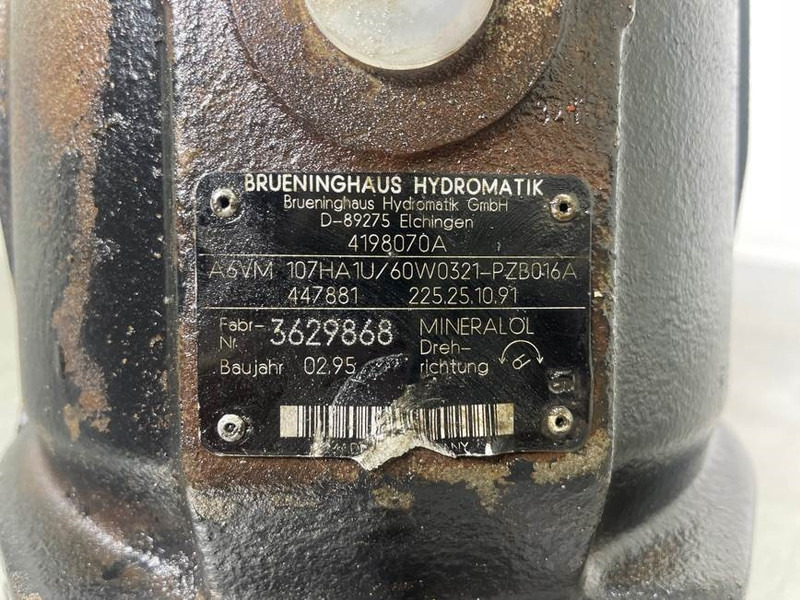 Hidraulică pentru Utilaje constructii Ahlmann AZ6-Brueninghaus A6VM107HA1U/60W-Drive motor: Foto 6