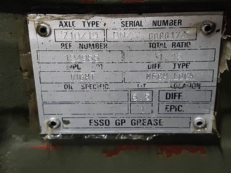 Punte şi piese pentru Utilaje constructii Carraro 710/19-124955-Axle/Achse/As: Foto 8