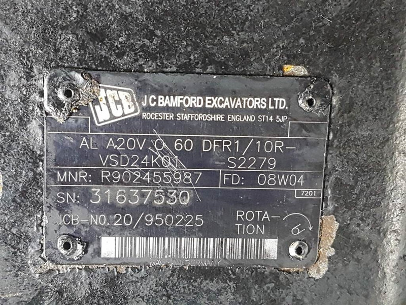 JCB 426E AGRI HT-20/950225-ALA20VO60-Load sensing pump - Hidraulică pentru Utilaje constructii: Foto 5 JCB 426E AGRI HT-20/950225-ALA20VO60-Load sensing pump - Hidraulică pentru Utilaje constructii: Foto 5