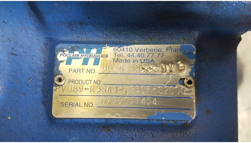 Poclain Hydraulics PV089-R3SA1-N230F-02000 - Drive pump/Fa - Hidraulică: Foto 4 Poclain Hydraulics PV089-R3SA1-N230F-02000 - Drive pump/Fa - Hidraulică: Foto 4