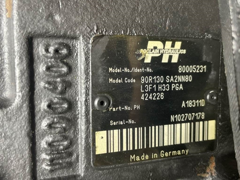 Poclain -Sauer Danfoss 90R130SA2NN80-Drive pump/Fahrpumpe - Hidraulică pentru Utilaje constructii: Foto 4 Poclain -Sauer Danfoss 90R130SA2NN80-Drive pump/Fahrpumpe - Hidraulică pentru Utilaje constructii: Foto 4