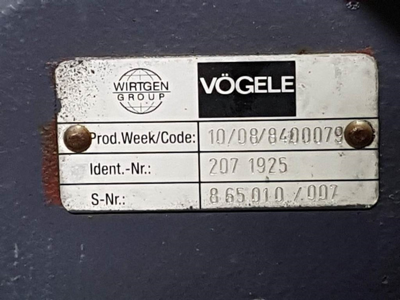 Vögele 2071925 - Transmission/Getriebe/Transmissiebak - Cutie de viteze și piese pentru Utilaje constructii: Foto 4 Vögele 2071925 - Transmission/Getriebe/Transmissiebak - Cutie de viteze și piese pentru Utilaje constructii: Foto 4