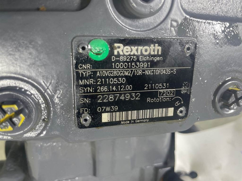WACKER NEUSON 1000153991-Rexroth A10VG28DGDM2/10R-Drive pump - Hidraulică pentru Utilaje constructii: Foto 4 WACKER NEUSON 1000153991-Rexroth A10VG28DGDM2/10R-Drive pump - Hidraulică pentru Utilaje constructii: Foto 4
