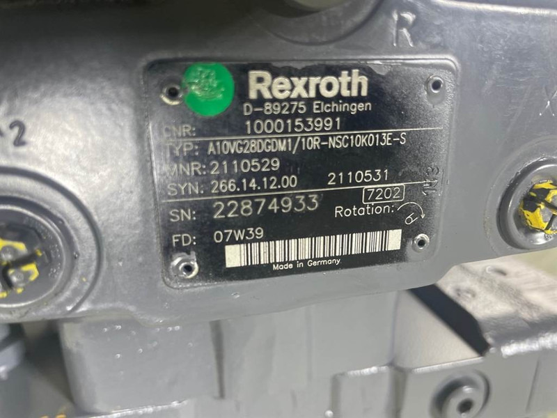 WACKER NEUSON 1000153991-Rexroth A10VG28DGDM2/10R-Drive pump - Hidraulică pentru Utilaje constructii: Foto 5 WACKER NEUSON 1000153991-Rexroth A10VG28DGDM2/10R-Drive pump - Hidraulică pentru Utilaje constructii: Foto 5