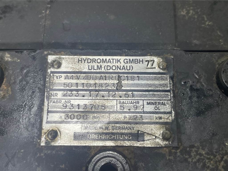 WACKER NEUSON 5011018233/1000192758-Hydromatik A4V40-Drive pump - Hidraulică pentru Utilaje constructii: Foto 4 WACKER NEUSON 5011018233/1000192758-Hydromatik A4V40-Drive pump - Hidraulică pentru Utilaje constructii: Foto 4